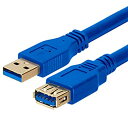 【中古】【輸入品・未使用】Cmple - USB 3.0 Aオス→Aメス延長金メッキケーブル - 10フィート (ブルー)