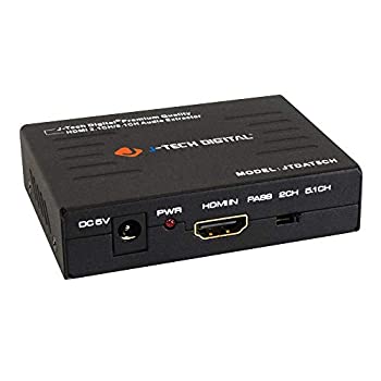 【中古】【輸入品・未使用】J-Tech Digital プレミアム品質 1080P HDMI - HDMI + オーディオ (SPDIF + RCAステレオ) オーディオ抽出コンバータ (JTDAT5CH)