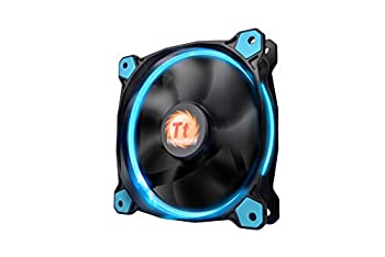 【中古】【輸入品・未使用】Thermaltake高静圧円形LEDリングケース/ラジエーターファン 防振マウントシステム搭載 冷却 Riing 12 LED 120mm CL-F038-PL12BU-A