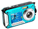 【中古】【輸入品 未使用】Underwater Camera FHD 2.7K 48MP 防水デジタルカメラ 自撮りデュアルスクリーン フルカラー LCDディスプレイ 防水デジタルカメラ シュノーケリ