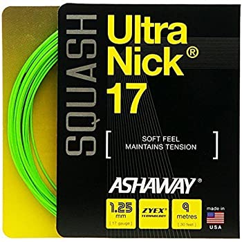 【中古】【輸入品・未使用】Ashaway Ultranick 17 squash string (1 set)
