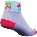 【中古】【輸入品・未使用】(Small/Medium Jellyfish) - Sockguy Women's Ultra-Wicking Socks
