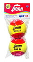 【中古】【輸入品・未使用】Penn QST テニスボール36個 - ユースフォーム レッド テニスボール 初心者用 イエロー レッド
