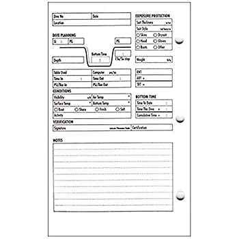 Standard Dive Log Book Refill Pages by Innovative Scuba Concepts