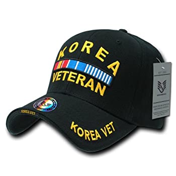 yÁzyAiEgpzRapid Dominance RD-KV Deluxe Military Baseball Caps, Korea Vet, Black