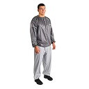 【中古】【輸入品・未使用】Stamina サウナスーツ(ウエストサイズ30インチ-38インチ)、M/L、シルバー/グレー(05-0405)(4)