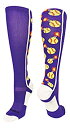 【中古】【輸入品・未使用】MadSportsStuffソフトボールBomber Over The Calf Socks複数色 M パープル