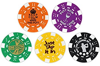 šۡ͢ʡ̤ѡ(5-Pack) - Golf Ball Marker Poker Chip Collection 11.5 gr...