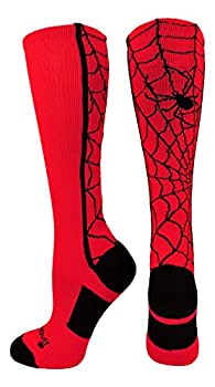 šۡ͢ʡ̤ѡ(Medium Scarlet/Black) - Crazy Spider Web Over the Calf A...