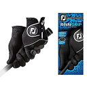 【中古】【輸入品・未使用】新しいImproved 2018?Footjoy RainGrip手袋( 1ペア)雨グリップ ブラック