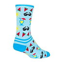 【中古】【輸入品・未使用】SockGuy クルーソックス 6インチ プールサイド サイクリング/ランニング用 SM/MD ブルー