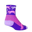【中古】【輸入品・未使用】SockGuy Pounce パフォーマンスソックス SM/MD パープル
