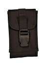 【中古】【輸入品・未使用】Clakit XL MOLLE電話ポーチ フロントクリップフラップ付き (ブラック) 最大8インチx4インチx1/2インチの電話用