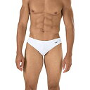 【中古】【輸入品・未使用】Speedo メンズ フィットネス ソーラー 1インチ エクストラ ライフ ライクラ ブリーフ 32 ホワイト
