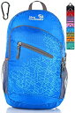 【中古】【輸入品・未使用】Outlander Packable Handy Lightweight Travel Hiking Backpack Daypack-light Blue(4)