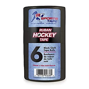 yÁzyAiEgpzSportsTapee Hockey Tape - 6 Roll Multipack (Black)