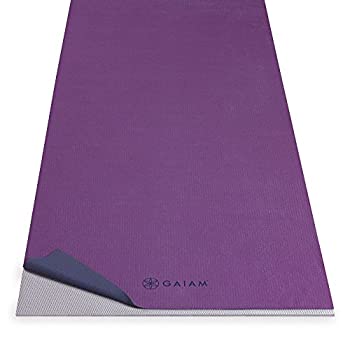 yÁzyAiEgpzGaiam No-Slip Yoga Towel Grape/Navy