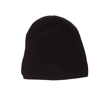 【中古】【輸入品・未使用】(Michigan State Spartans) - Zephyr "Blackout Edge" Black Tonal Skull Cap - NCAA Cuffless Winter Knit Beanie Toque Hat 【中古】【輸入品・未使用】(Michigan State Spartans) - Zephyr "Blackout Edge" Black Tonal Skull Cap - NCAA Cuffless Winter Knit Beanie Toque Hat