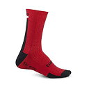 【中古】【輸入品・未使用】Giro HRC+ メリノウール サイクリングソックス - ダークレッド/ブラック/グレー(2021)、M