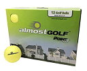 【中古】【輸入品・未使用】AG Almostゴルフボール - 限定フライト練習用ゴルフボール (12個パック) - イエロー