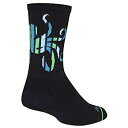 【中古】【輸入品・未使用】SockGuy クルーソックトップス サイクリング/ランニングソックス 6インチ X-Large ブラック
