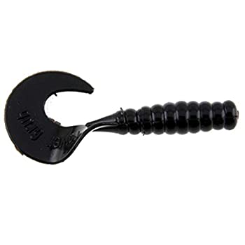 šۡ͢ʡ̤ѡ(5.1cm Black) - PowerBait FW Power Grubs Fishing Bait