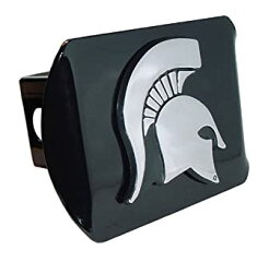 【中古】【輸入品・未使用】Michigan State Spartan HeadブラックHitchカバー