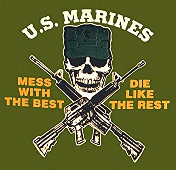 【中古】【輸入品・未使用未開封】Fox Outdoor 64-54 XXL U.S. Marines-Mess With Best T-Shirt Olive Drab - 2 Extra Large