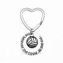 【中古】【輸入品・未使用】Sportybella バレーボール「She Believed She Could So She Did」キーチェーン ガールズ バレ...