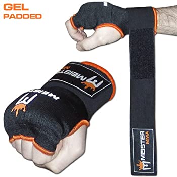 【中古】【輸入品・未使用】Meister gel-padded ProWrapハンドラップグローブ(ペア)
