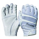 【中古】【輸入品・未使用】Franklin Sports ハイタックプレミアムフットボールレシーバーグローブ ホワイト ユースLサイズ