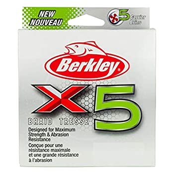 【中古】【輸入品・未使用】Berkley X5 Lo-Vis グリーン 編組釣り糸 330ヤード 65ポンド 低視認性 グリ..