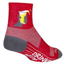 【中古】【輸入品・未使用】SockGuy クラシック 3インチ チアーズ サイクリング/ランニングソックス X-Large レッド