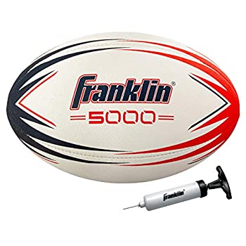 【中古】【輸入品・未使用】Franklin Sports ラグビーボール 5000 ラグビートレーニングボール 公式サイズ 5 ラグビーボール 練習や試合に最適 ハイグリップ 丈夫な構造