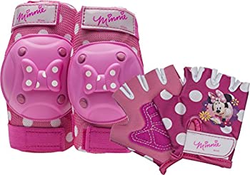 【中古】【輸入品・未使用】Bell Minnie Mouse Protective Gear with Elbow Pads/Knee Pads & Gloves