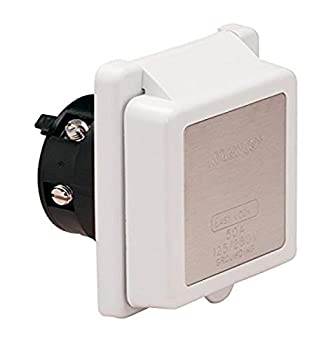 【中古】【輸入品・未使用】(125/250V Square w/o Enclsr) - Marinco 50 Amp 125V and 125/250V Power Inlets