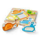 【中古】【輸入品・未使用】Melissa & Doug Peek-a-Boo Touch & Feel Puzzle