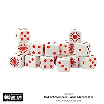 šۡ͢ʡ̤ѡWarlord Games Imperial Japanese D6 Bolt Action (16) Dice