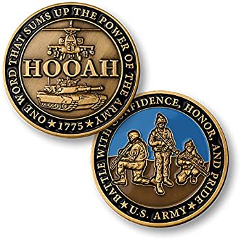 【中古】【輸入品・未使用】アメリカ陸軍Hooah Challenge Coin