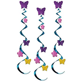 Butterflies And Flowers Whirls : package of 3