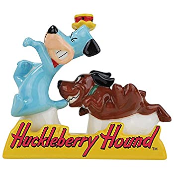 yÁzyAiEgpzSalt & Pepper Shakers - Hanna Barbera - Huckleberry Hound & Dog In Tray 23403