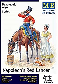 【中古】【輸入品・未使用】Master Box Models Napoleon's Red Lancer Napoleonic War Series - 2 Figures Set Plus a Horse (1/32 Scale)
