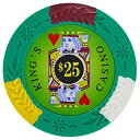 【中古】【輸入品・未使用】Brybelly King 's CasinoプレミアムPoker Chip 14-gram HeavyweightクレイComposite???パックof 50