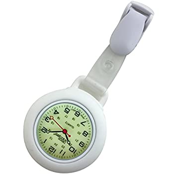 【中古】【輸入品・未使用未開封】グローダイヤルNurse Watch???クリップオンSilicone (Infection Control)???ホワイト