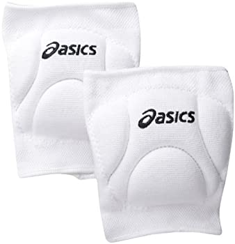 【中古】【輸入品・未使用】ASICS Jr. Ace Low Profile Knee Pad White [並行輸入品]