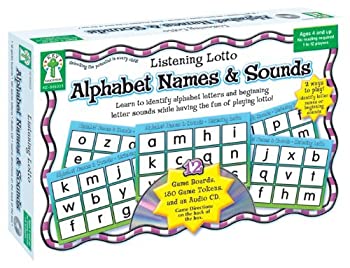 【中古】【輸入品 未使用】Alphabet Names Sounds: Learn to identify alphabet letters and beginning letter sounds while having the fun of playing lotto 並行輸