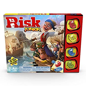 【中古】【輸入品 未使用】Hasbro Gaming Risk Junior Game: Strategy Board Game A Kid 039 s Intro to The Classic Risk Game for Ages 5 and Up Pirate Themed Game 並行