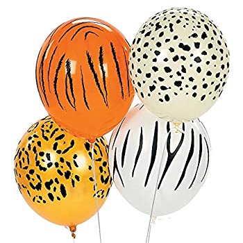【中古】【輸入品・未使用】Jungle Animal Print Safari Balloons (50PC) by Fun Express [Toy] [並行輸入品]