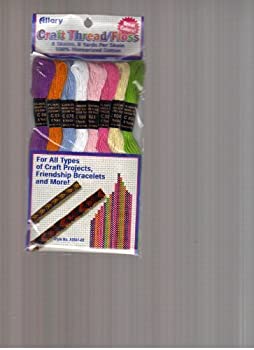 【中古】【輸入品・未使用】Craft thread/Floss 8 Skeins 8 Yards per skien. 100% Mercerized Cotton For all types of Craft projects friendship bracelets & more By A