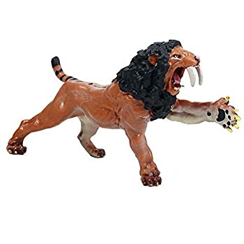 【中古】【輸入品・未使用】Flormoon Animal Figures Realistic Saber-Toothed Lion Plastic Early Educational Toys Cupcake Topper Party Gift for Kids 2+ Year Old [並